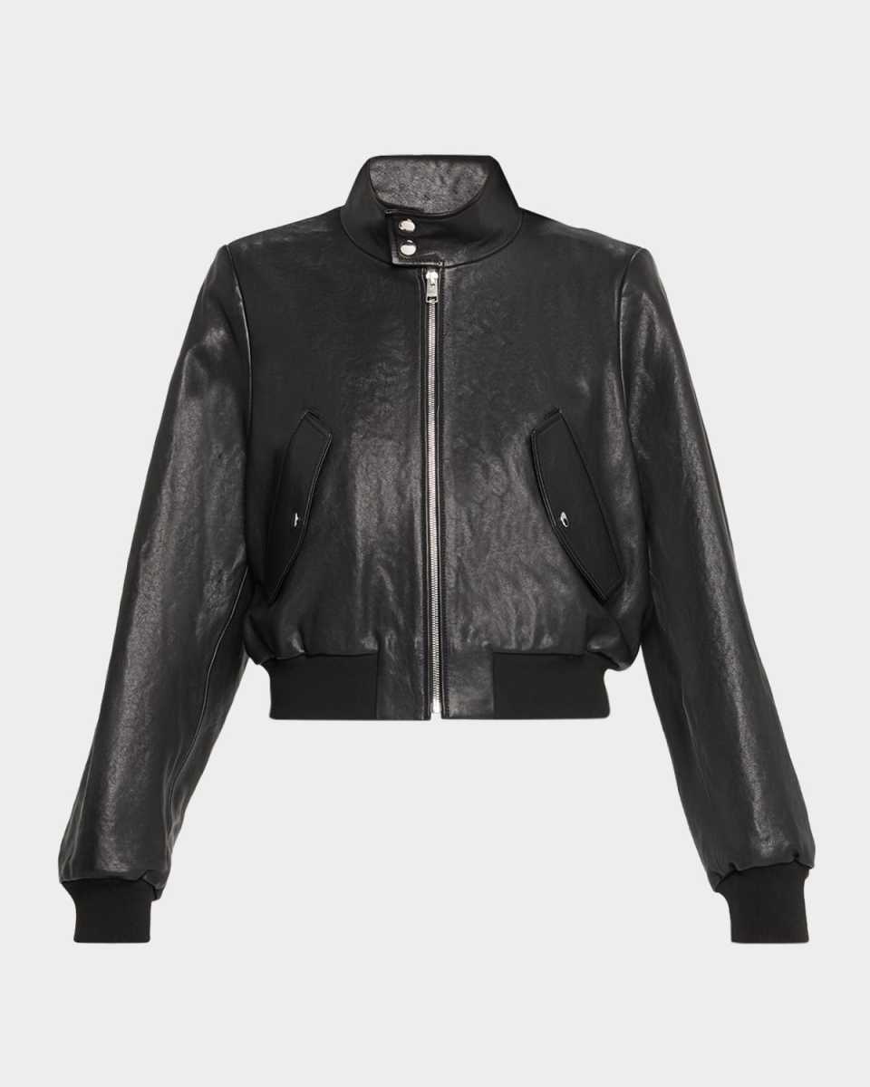 The Leather Harrington Bomber Jacket